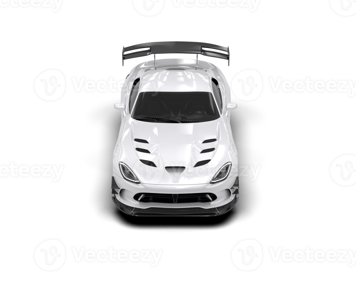 Muscle car isolated on background. 3d rendering - illustration png