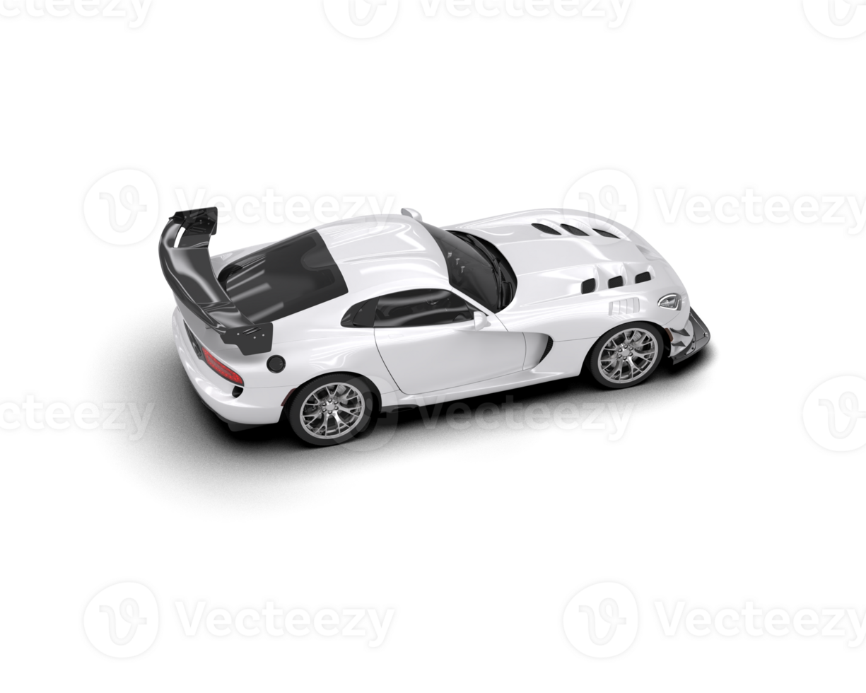 Muscle car isolated on background. 3d rendering - illustration png