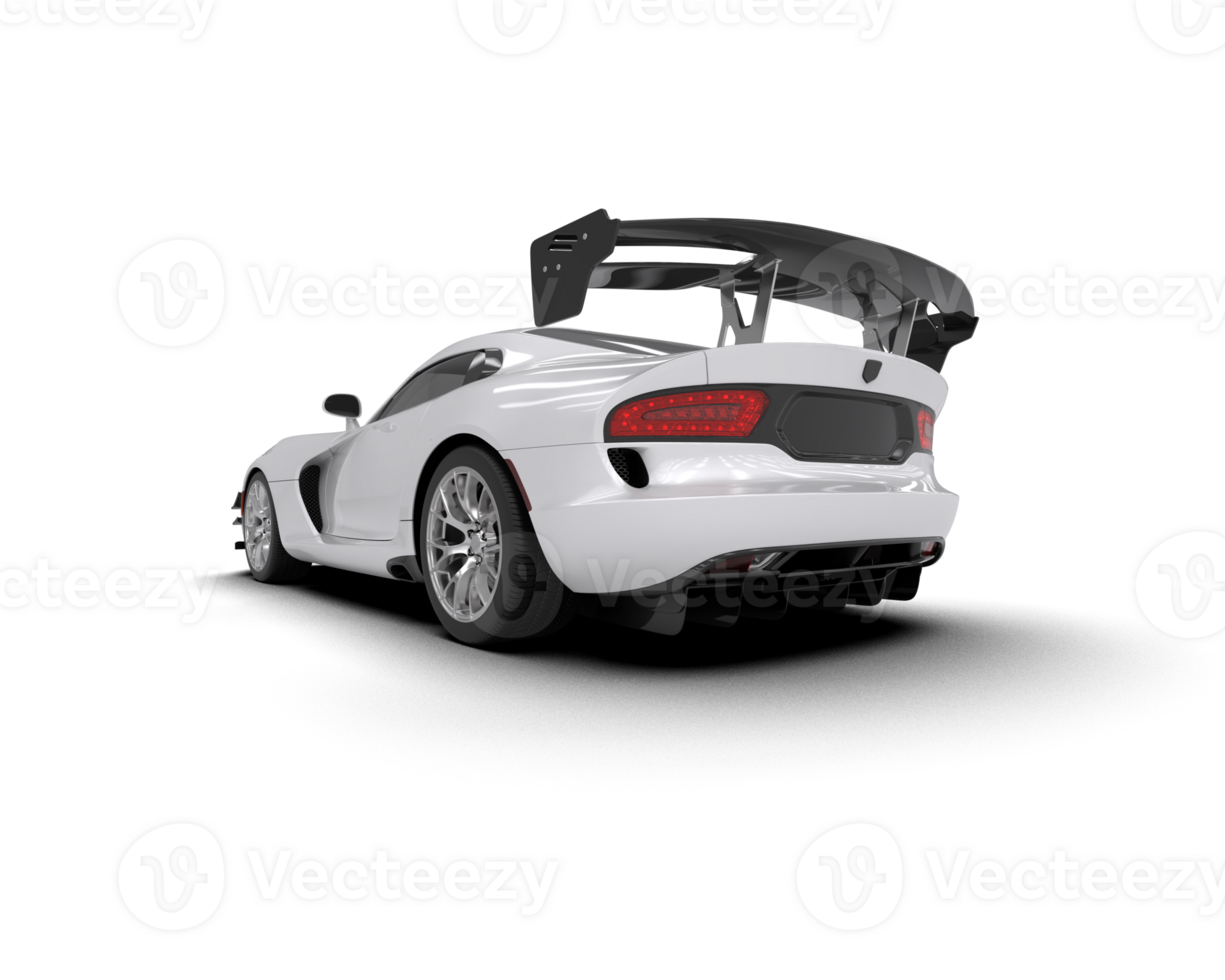 Muscle car isolated on background. 3d rendering - illustration png