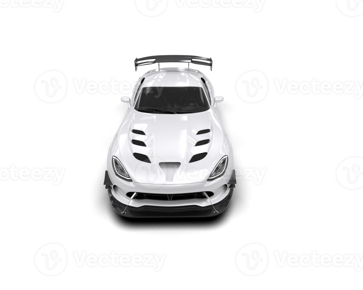 Muscle car isolated on background. 3d rendering - illustration png