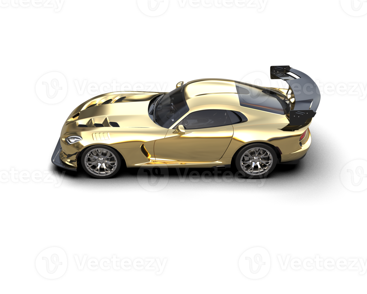 Muscle car isolated on background. 3d rendering - illustration png