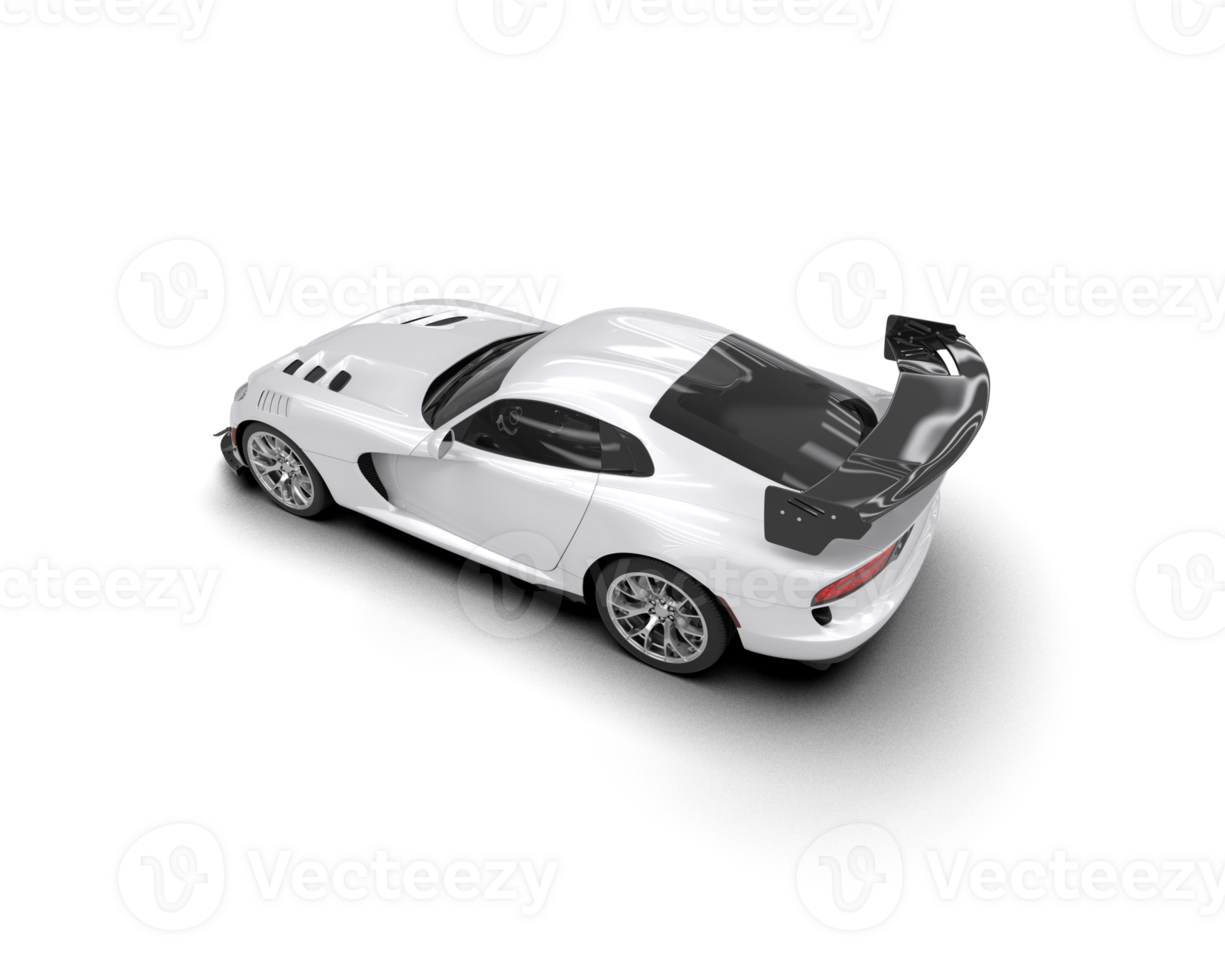 Muscle car isolated on background. 3d rendering - illustration png