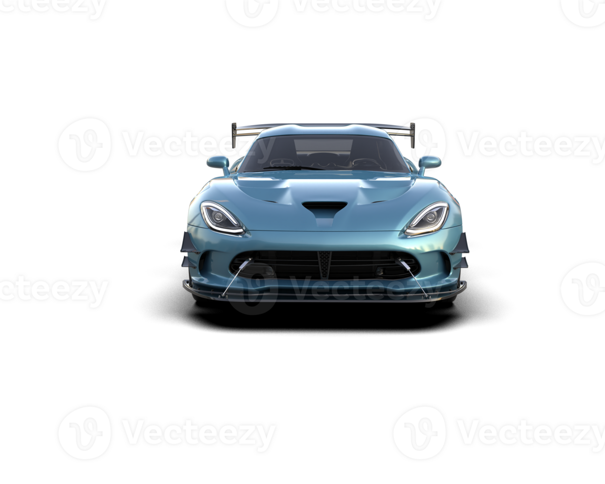 Muscle car isolated on background. 3d rendering - illustration png