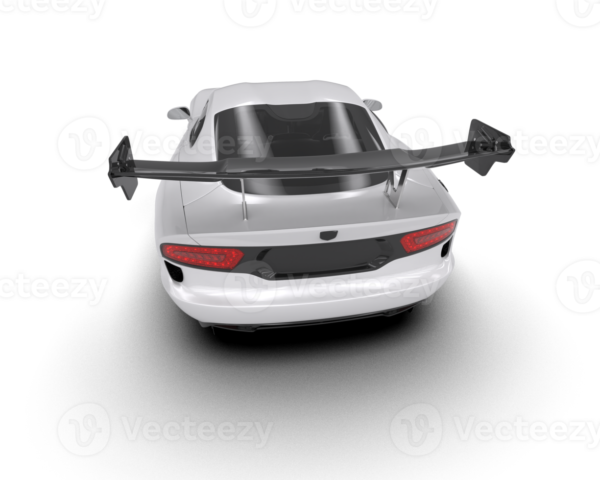 Muscle car isolated on background. 3d rendering - illustration png