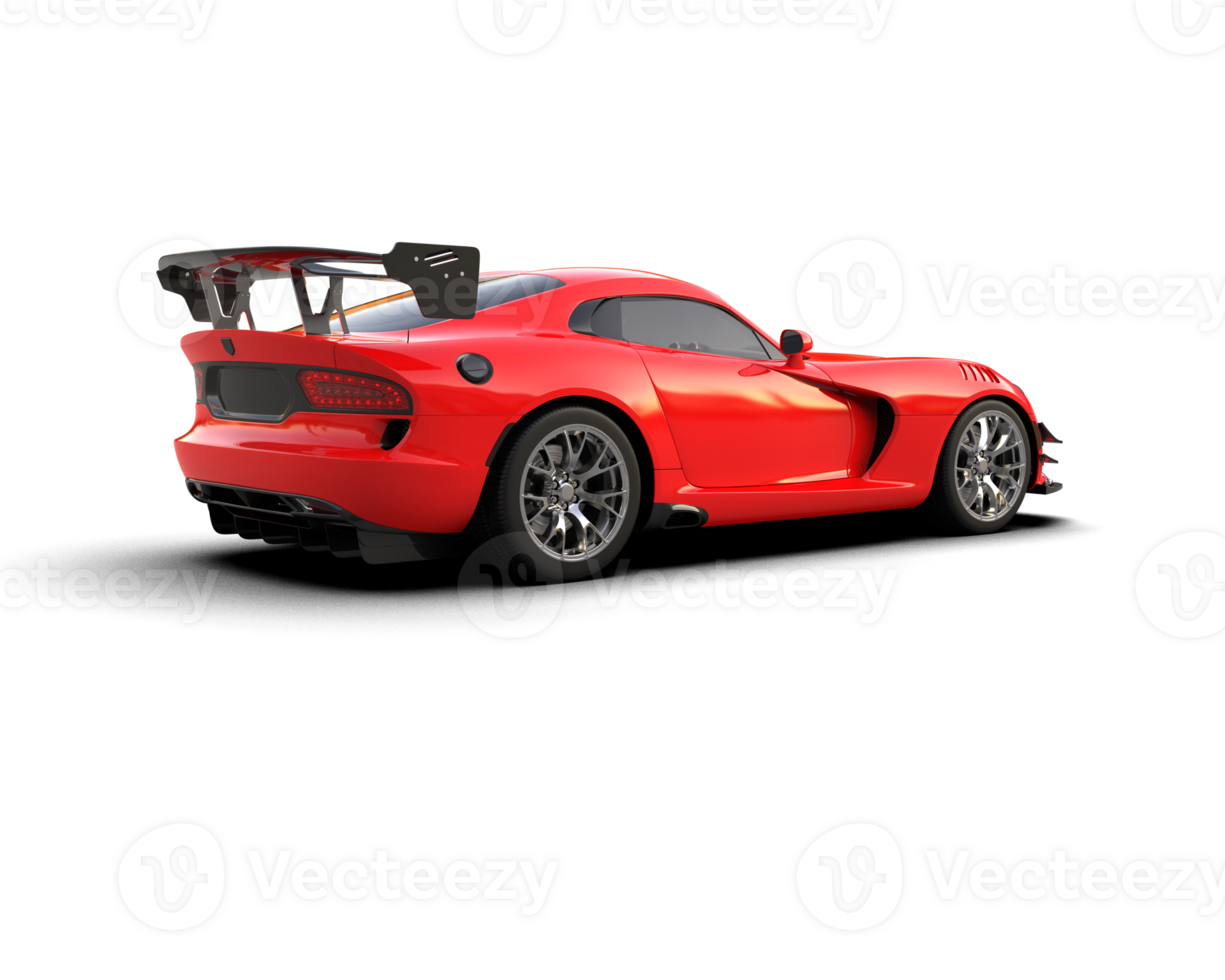 Muscle car isolated on background. 3d rendering - illustration png