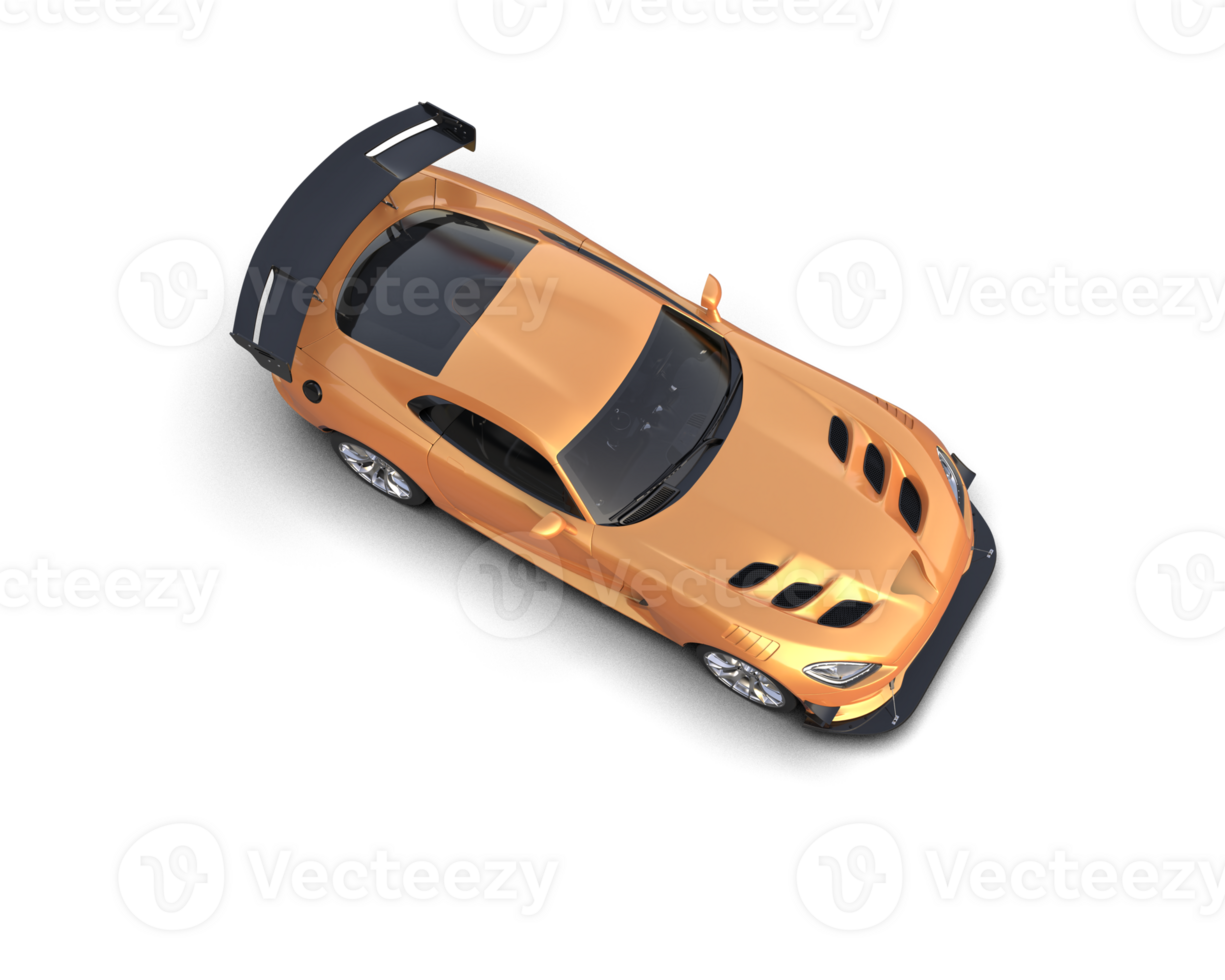 Muscle car isolated on background. 3d rendering - illustration png