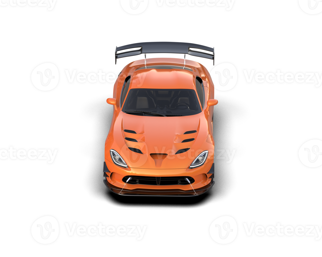 Muscle car isolated on background. 3d rendering - illustration png