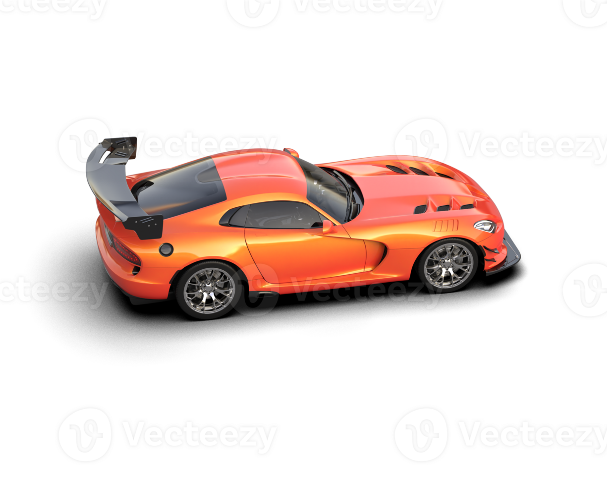 Muscle car isolated on background. 3d rendering - illustration png