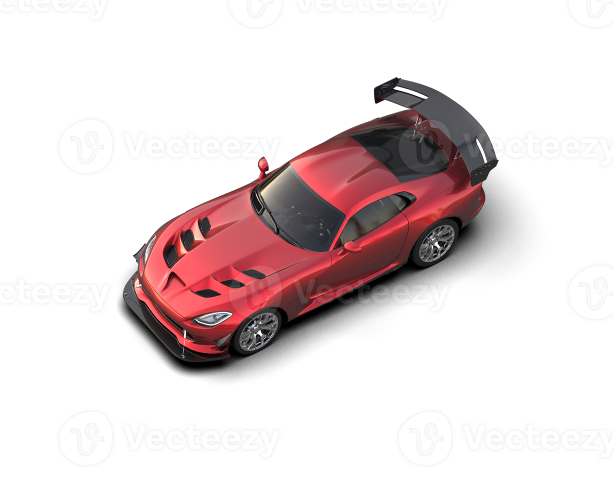 Muscle car isolated on background. 3d rendering - illustration png