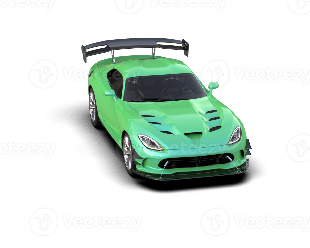Muscle car isolated on background. 3d rendering - illustration png