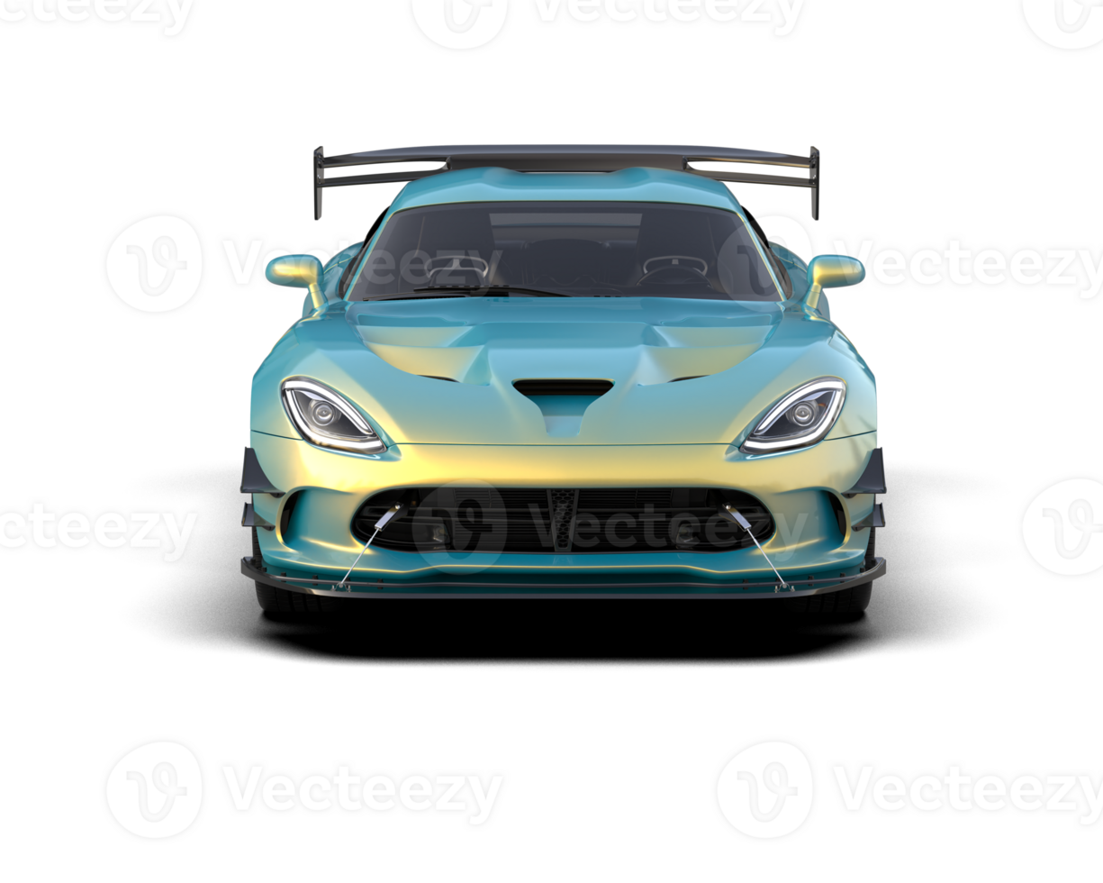 Muscle car isolated on background. 3d rendering - illustration png