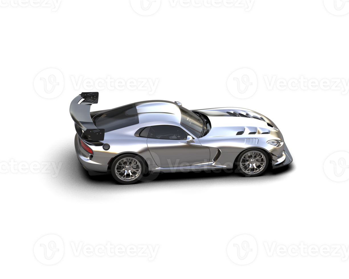 Muscle car isolated on background. 3d rendering - illustration png