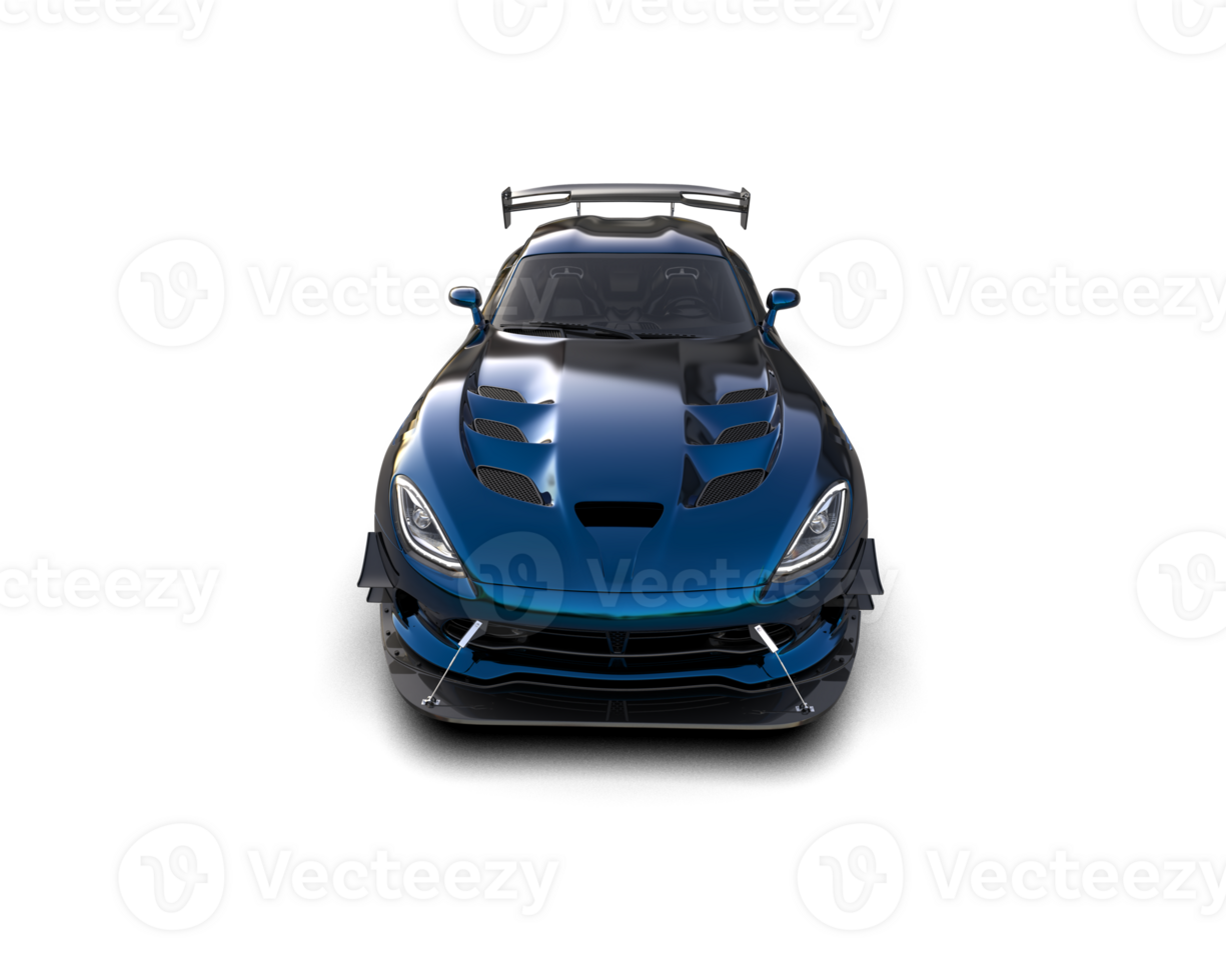 Muscle car isolated on background. 3d rendering - illustration png