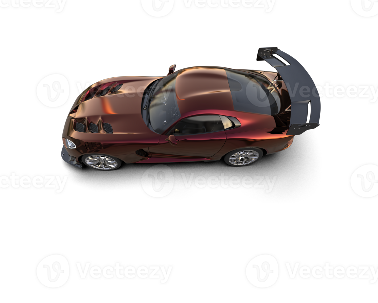 Muscle car isolated on background. 3d rendering - illustration png