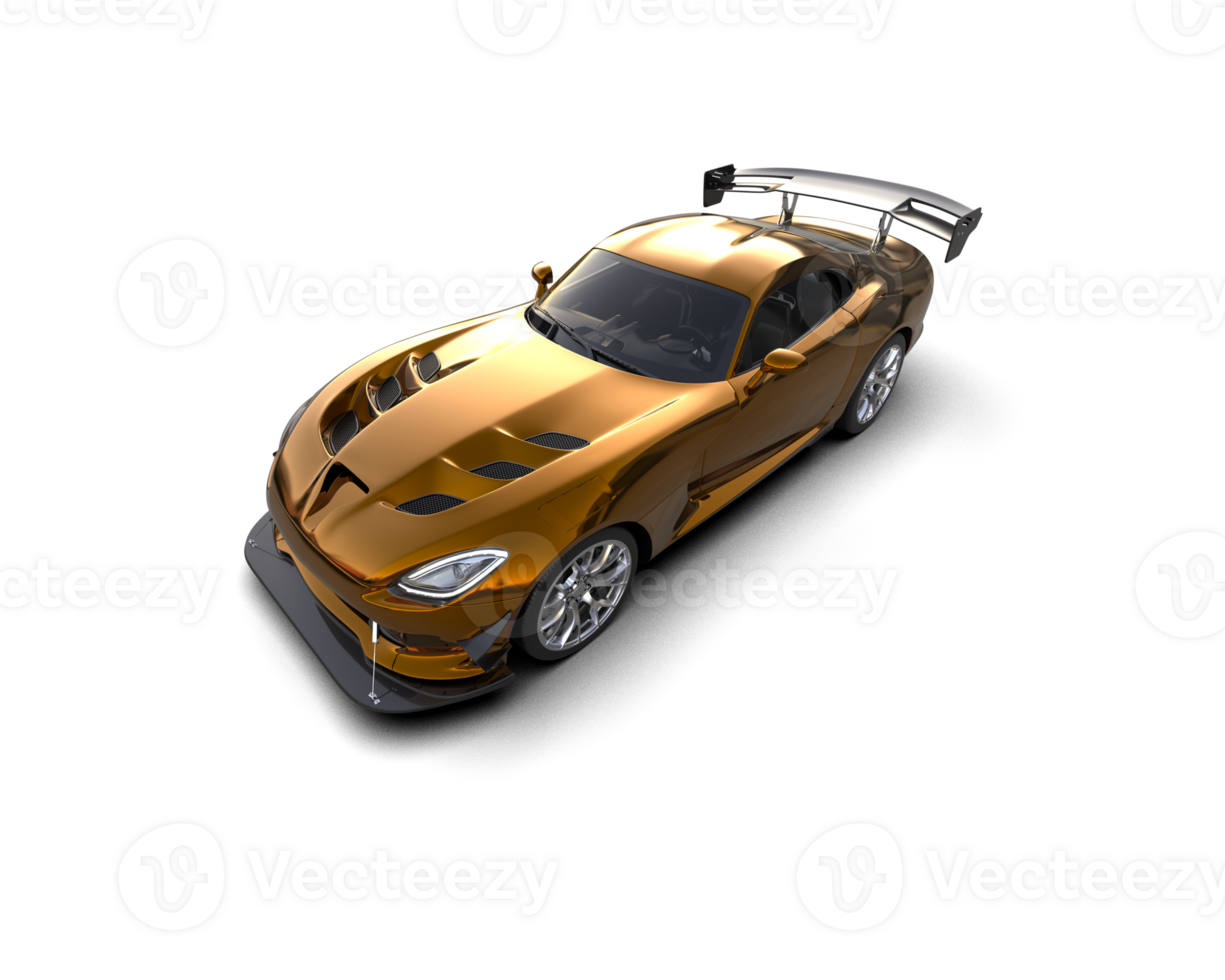 Muscle car isolated on background. 3d rendering - illustration png
