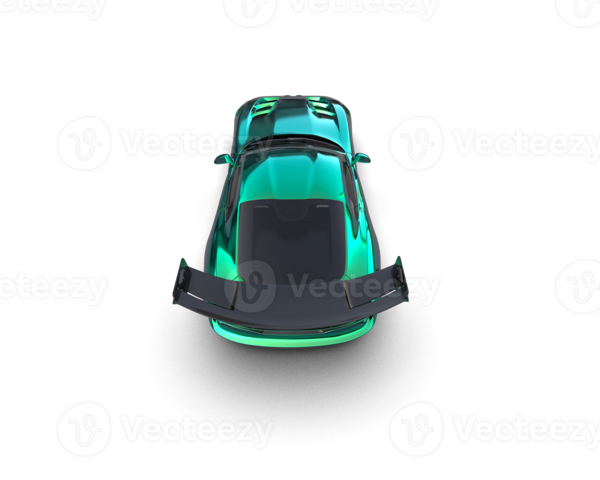 Muscle car isolated on background. 3d rendering - illustration png