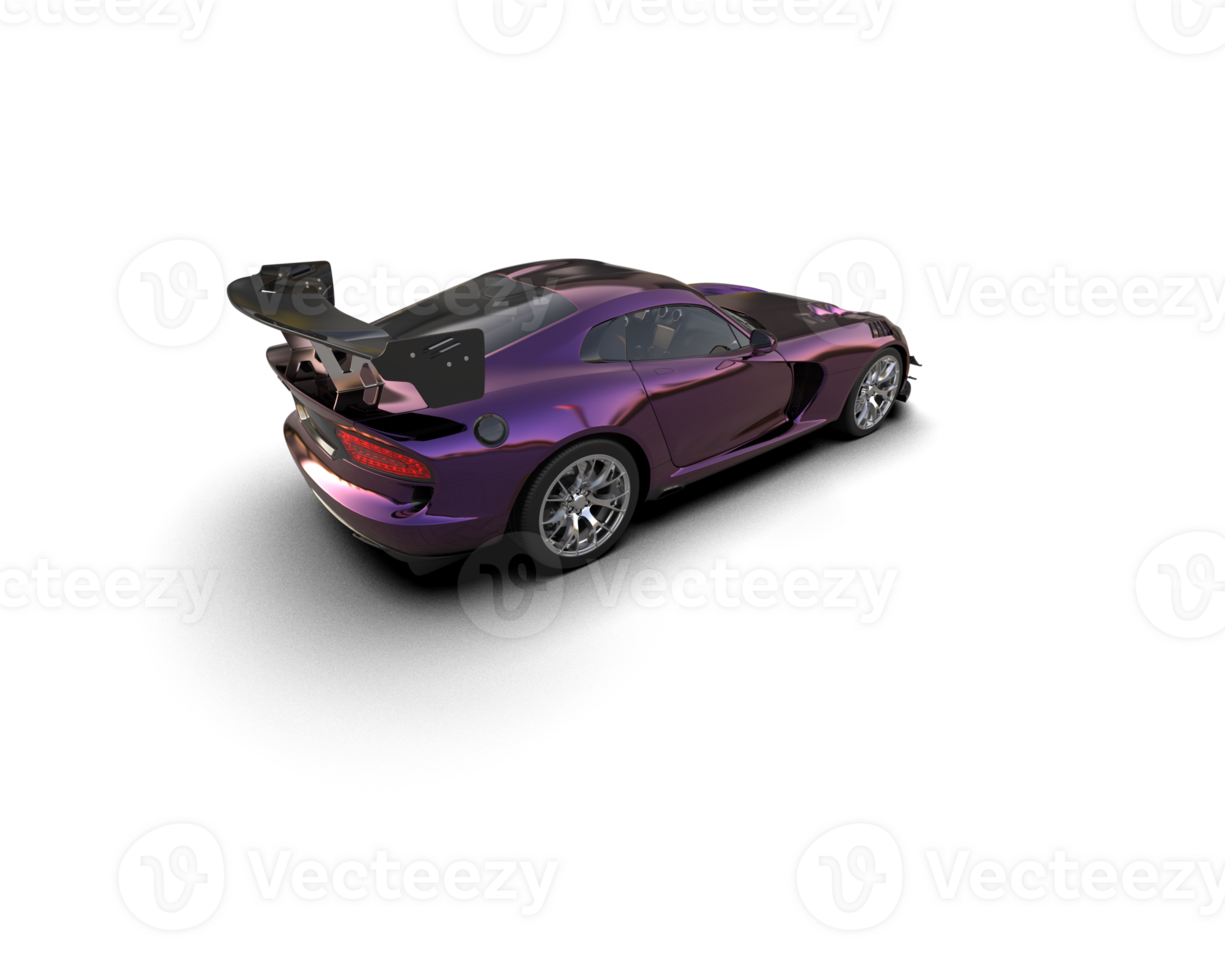 Muscle car isolated on background. 3d rendering - illustration png
