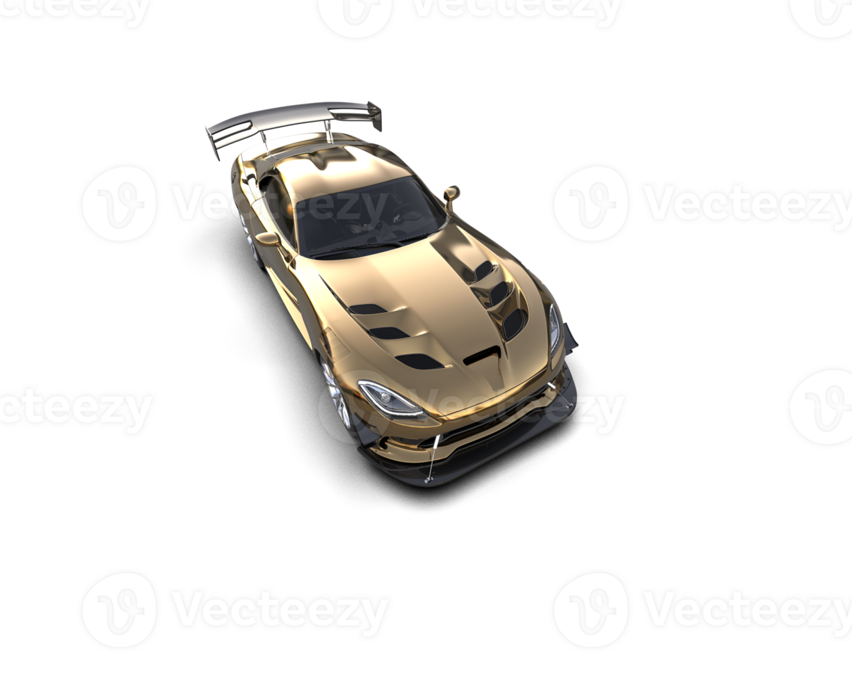 Muscle car isolated on background. 3d rendering - illustration png
