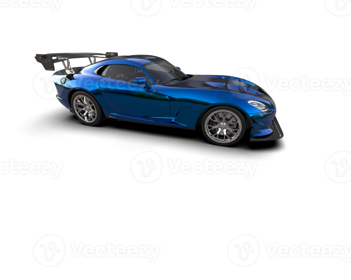 Muscle car isolated on background. 3d rendering - illustration png