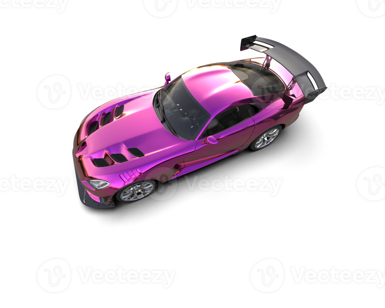 Muscle car isolated on background. 3d rendering - illustration png