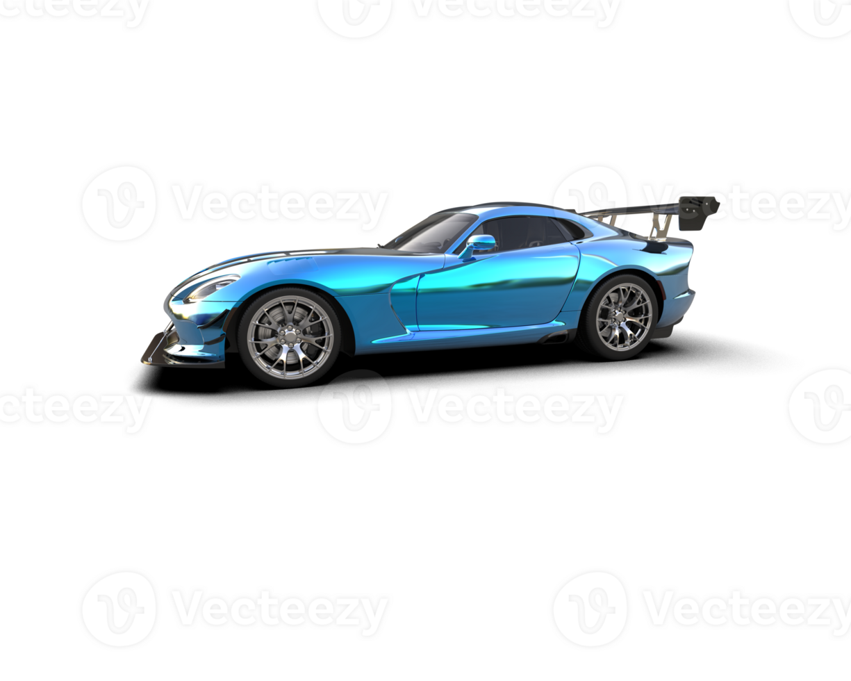 Muscle car isolated on background. 3d rendering - illustration png