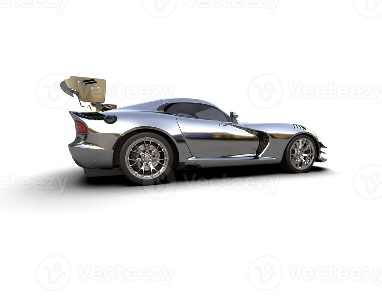 Muscle car isolated on background. 3d rendering - illustration png