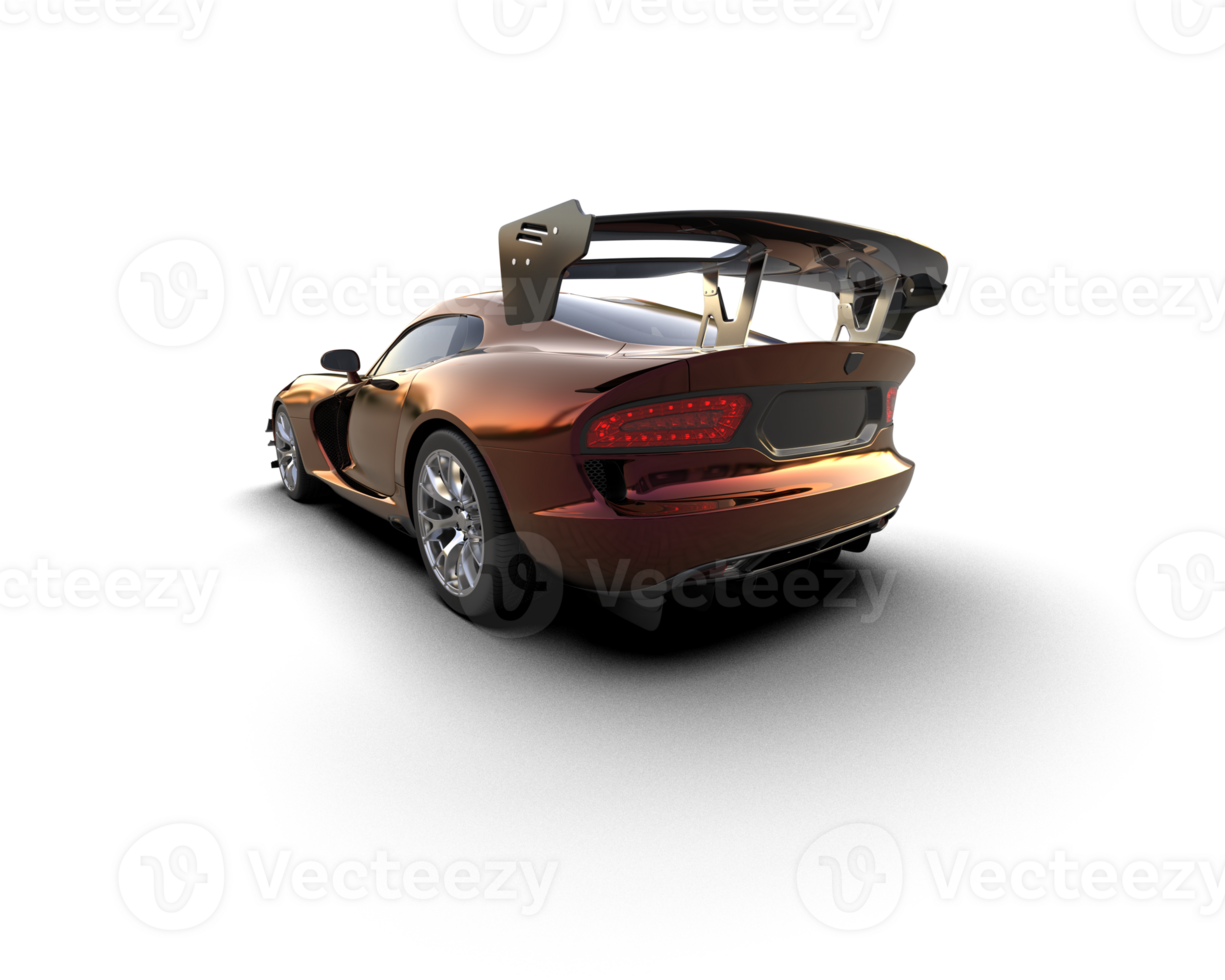 Muscle car isolated on background. 3d rendering - illustration png