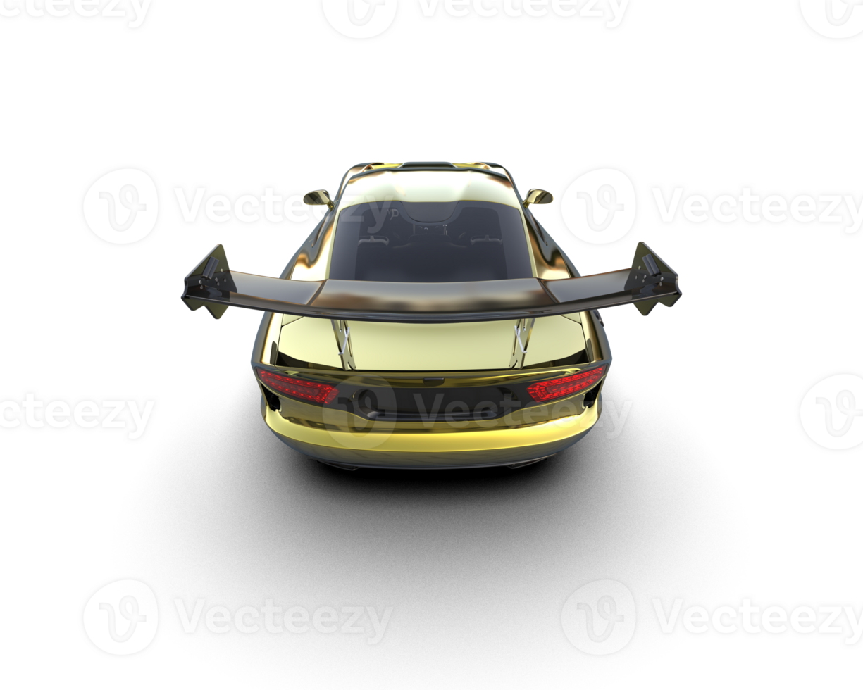 Muscle car isolated on background. 3d rendering - illustration png