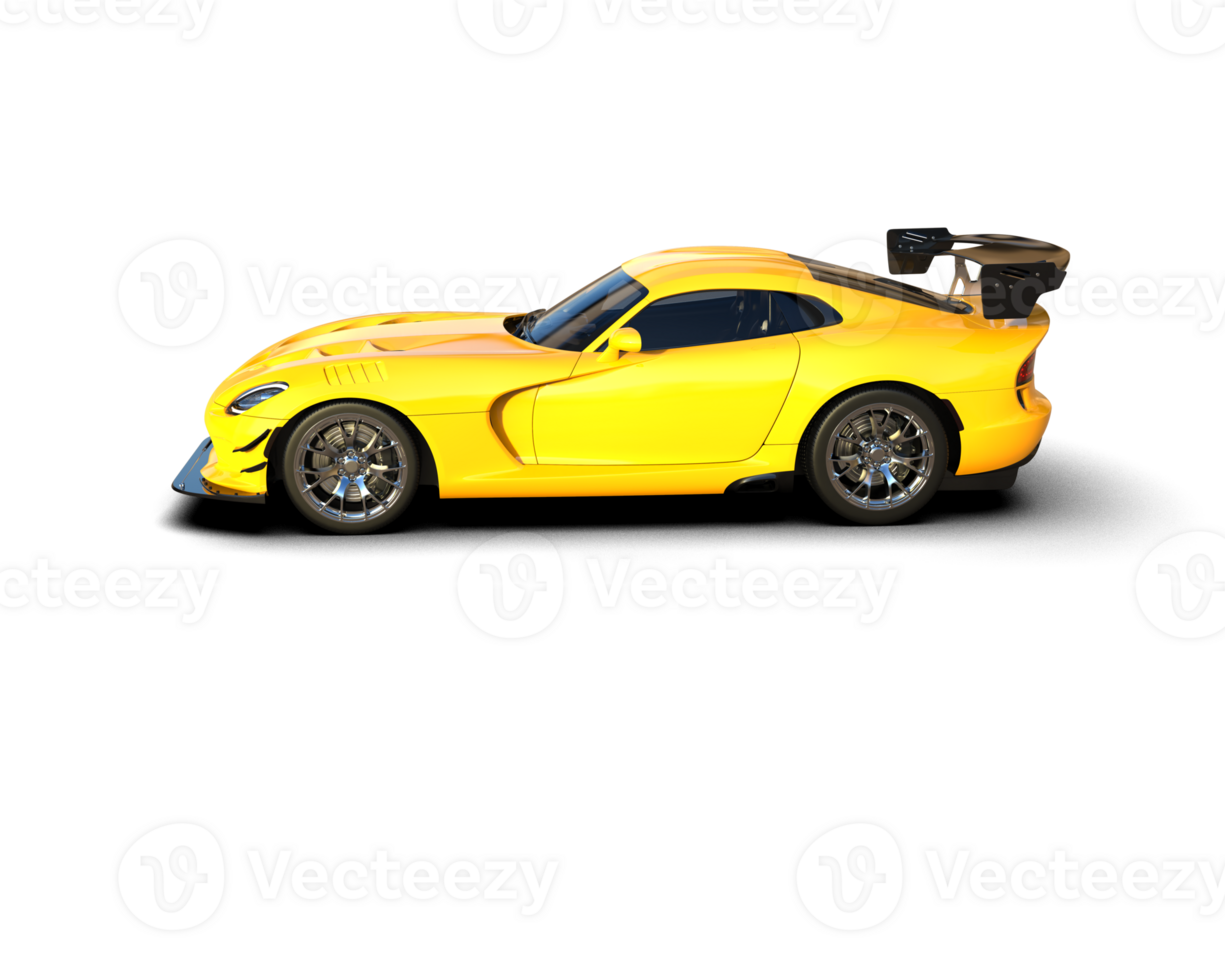 Muscle car isolated on background. 3d rendering - illustration png