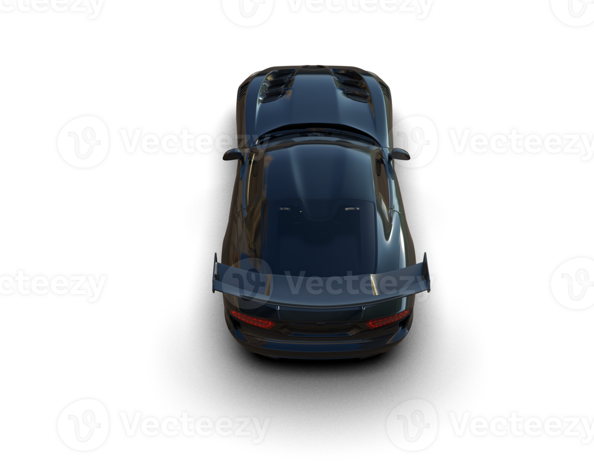 Muscle car isolated on background. 3d rendering - illustration png