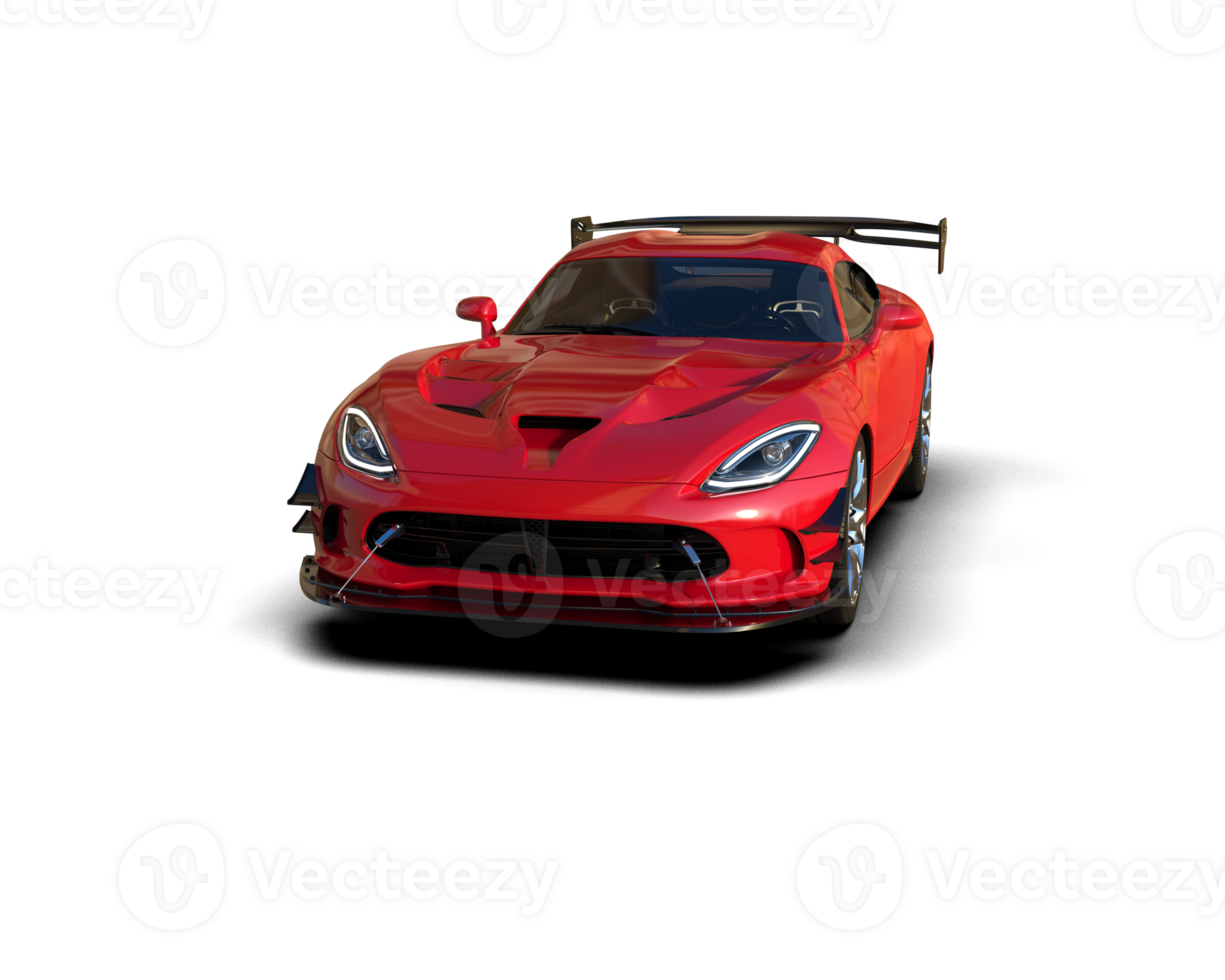 Muscle car isolated on background. 3d rendering - illustration png