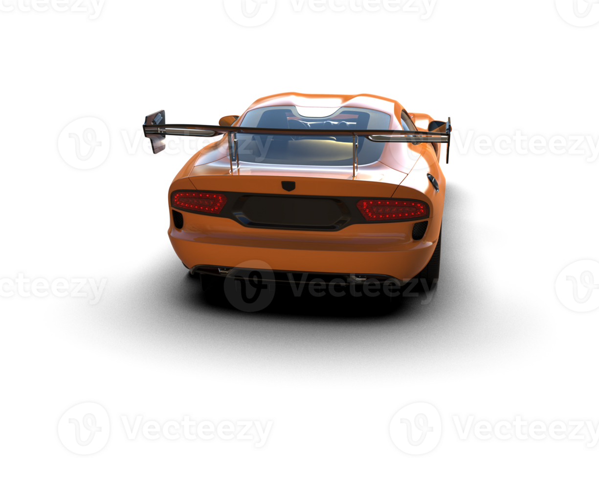 Muscle car isolated on background. 3d rendering - illustration png