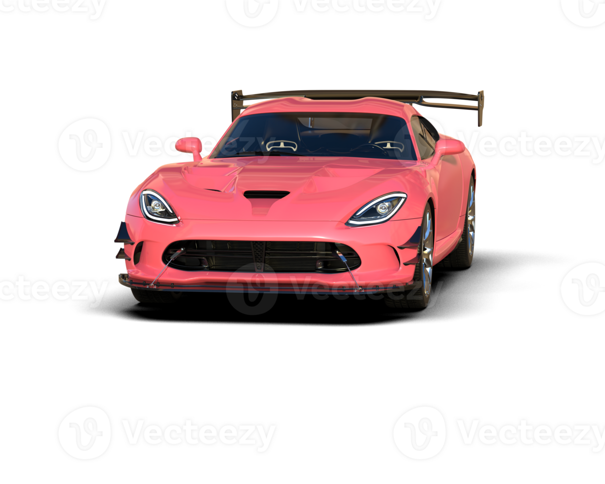 Muscle car isolated on background. 3d rendering - illustration png