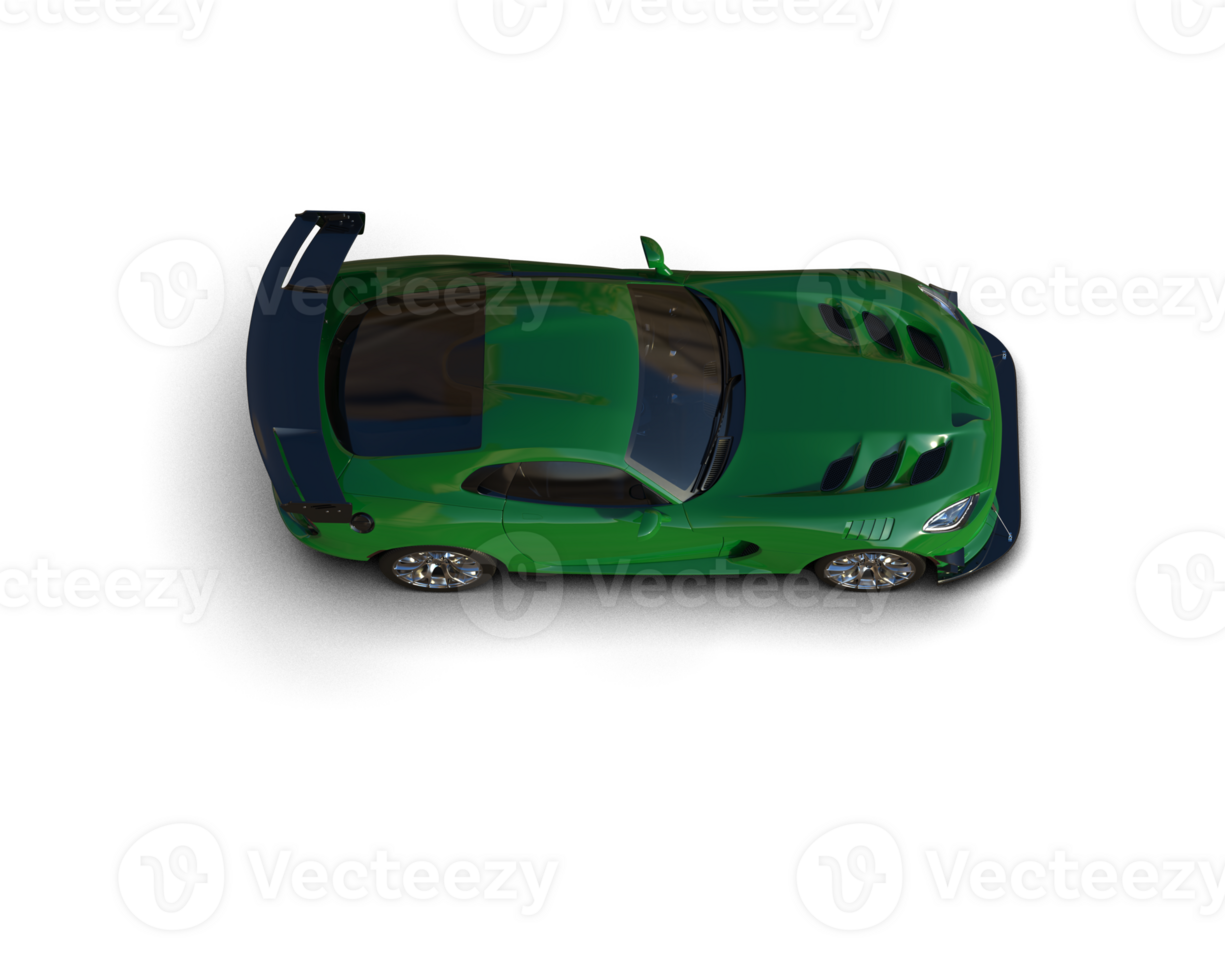 Muscle car isolated on background. 3d rendering - illustration png