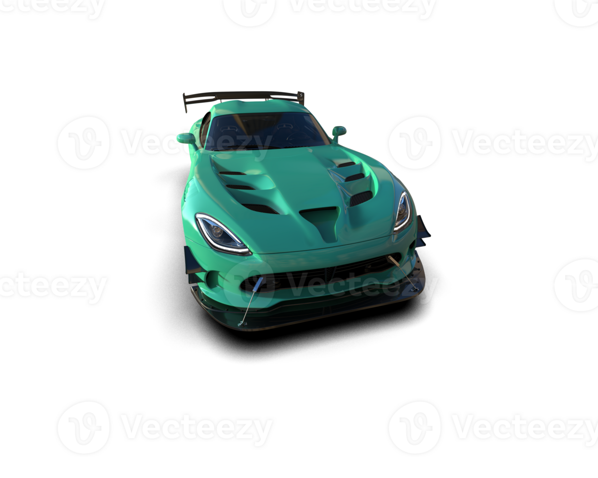 Muscle car isolated on background. 3d rendering - illustration png
