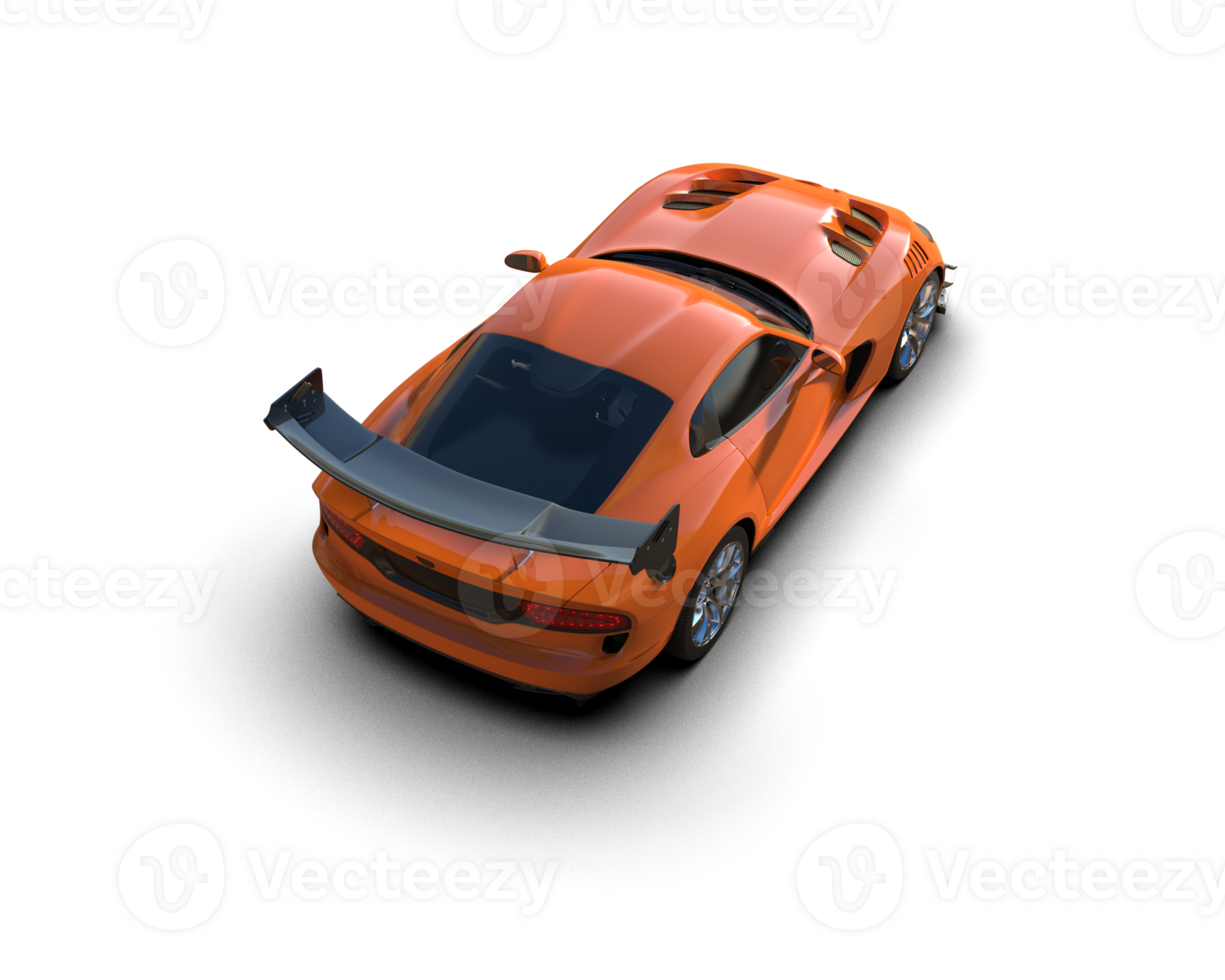 Muscle car isolated on background. 3d rendering - illustration png