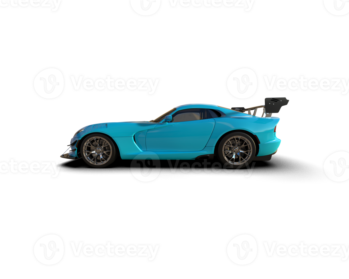 Muscle car isolated on background. 3d rendering - illustration png