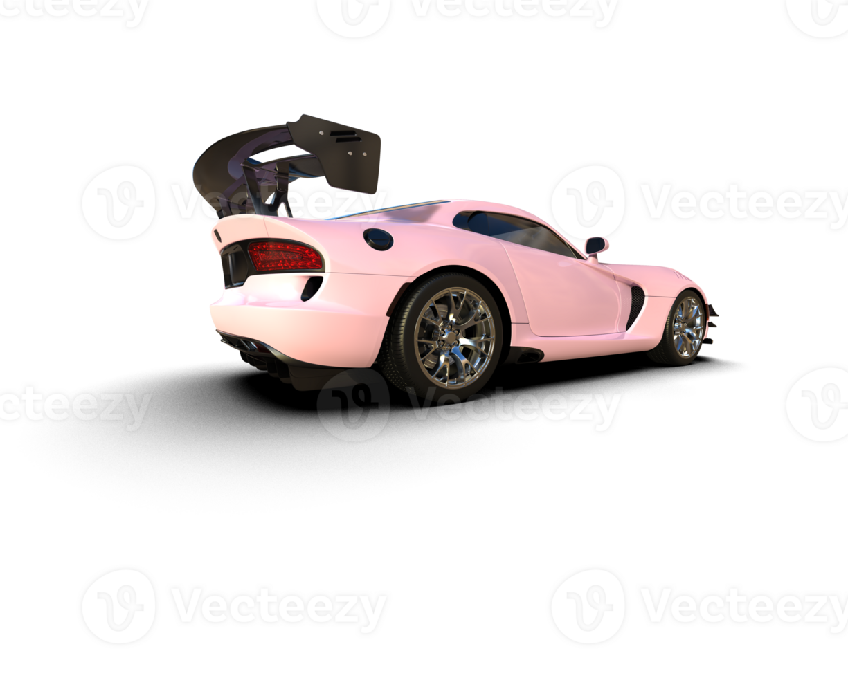 Muscle car isolated on background. 3d rendering - illustration png