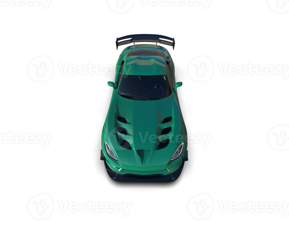 Muscle car isolated on background. 3d rendering - illustration png