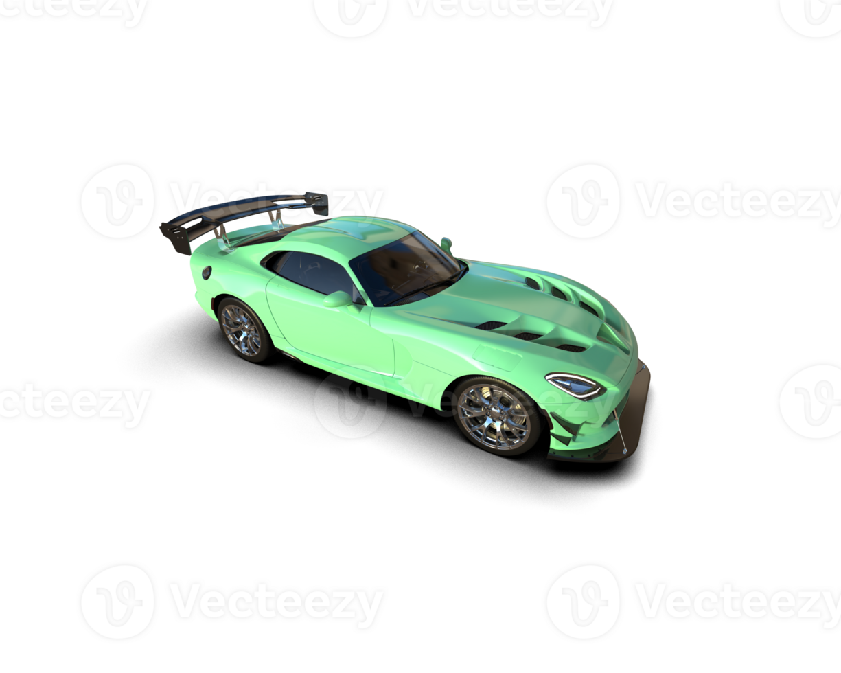 Muscle car isolated on background. 3d rendering - illustration png