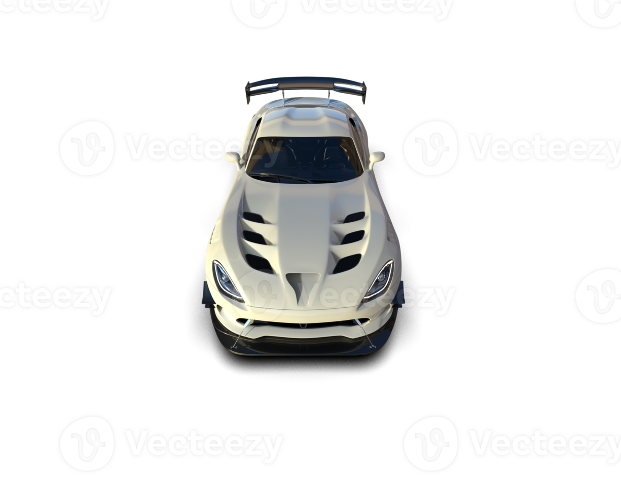 Muscle car isolated on background. 3d rendering - illustration png