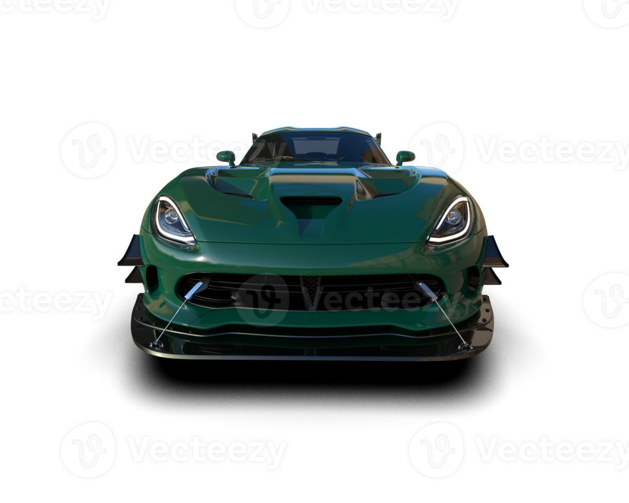 Muscle car isolated on background. 3d rendering - illustration png