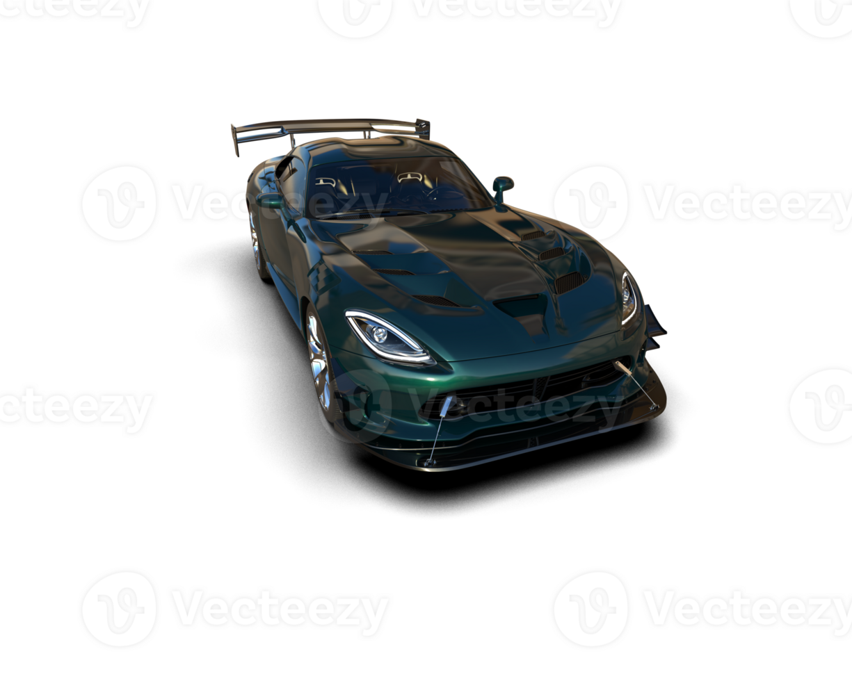 Muscle car isolated on background. 3d rendering - illustration png