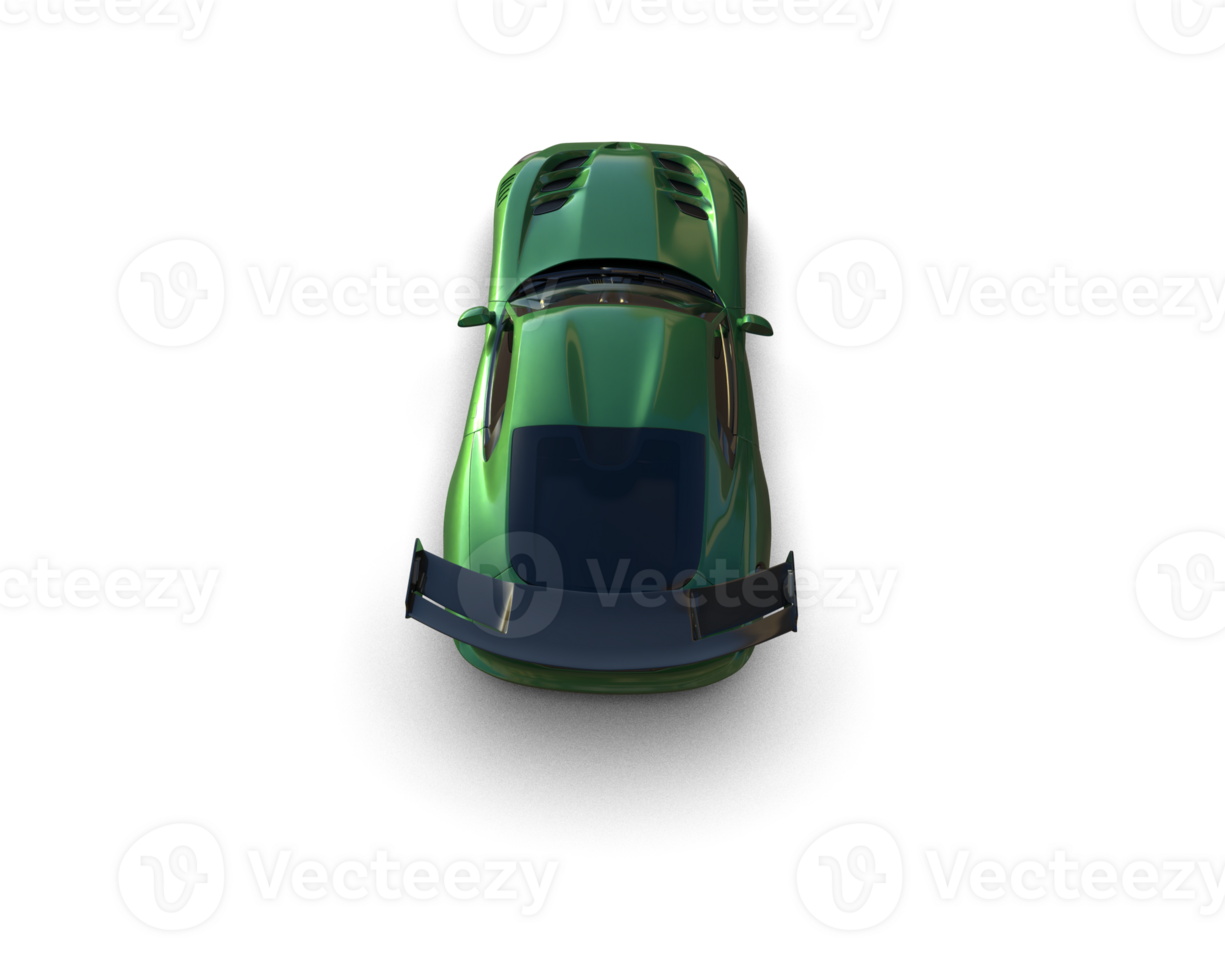 Muscle car isolated on background. 3d rendering - illustration png
