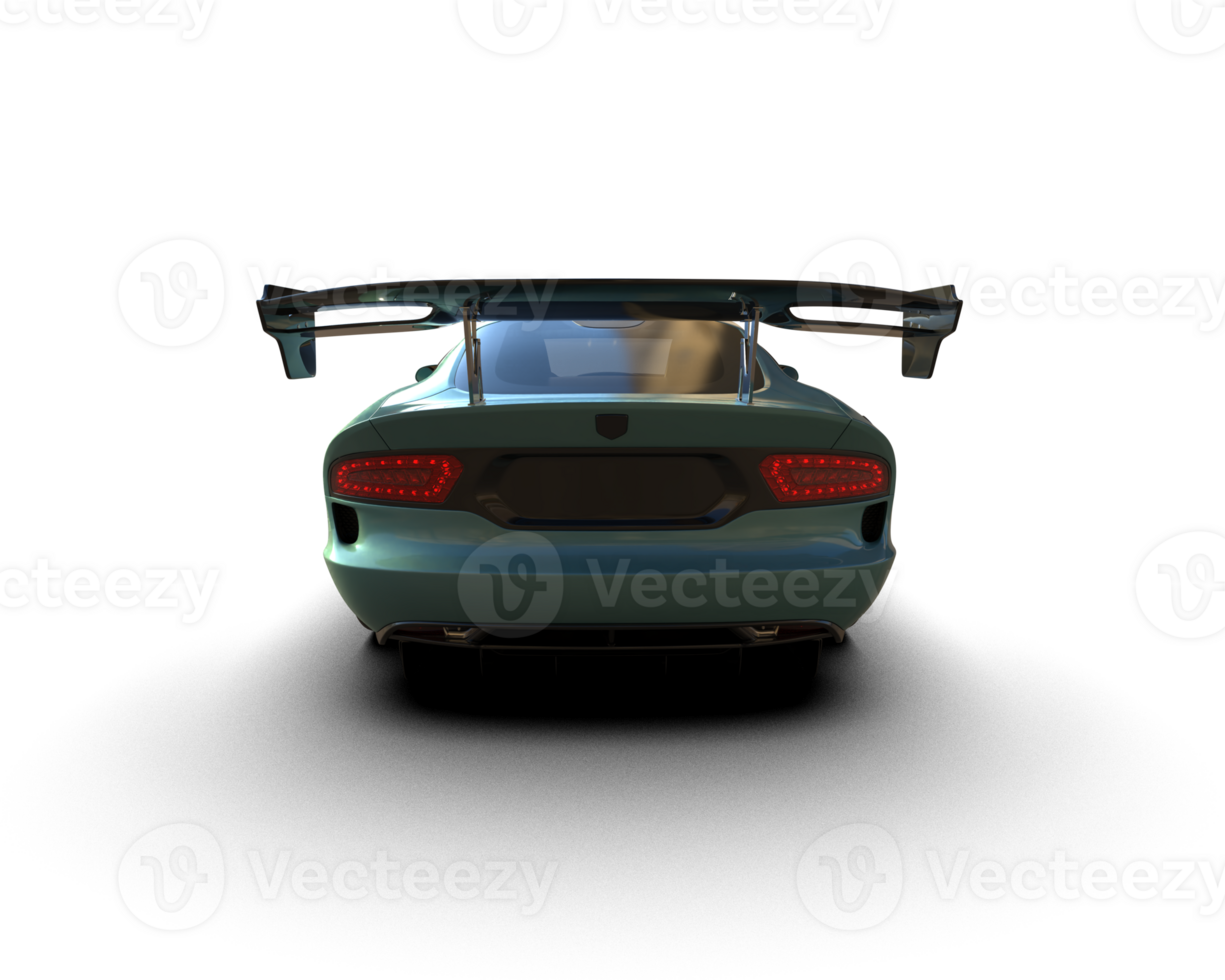 Muscle car isolated on background. 3d rendering - illustration png