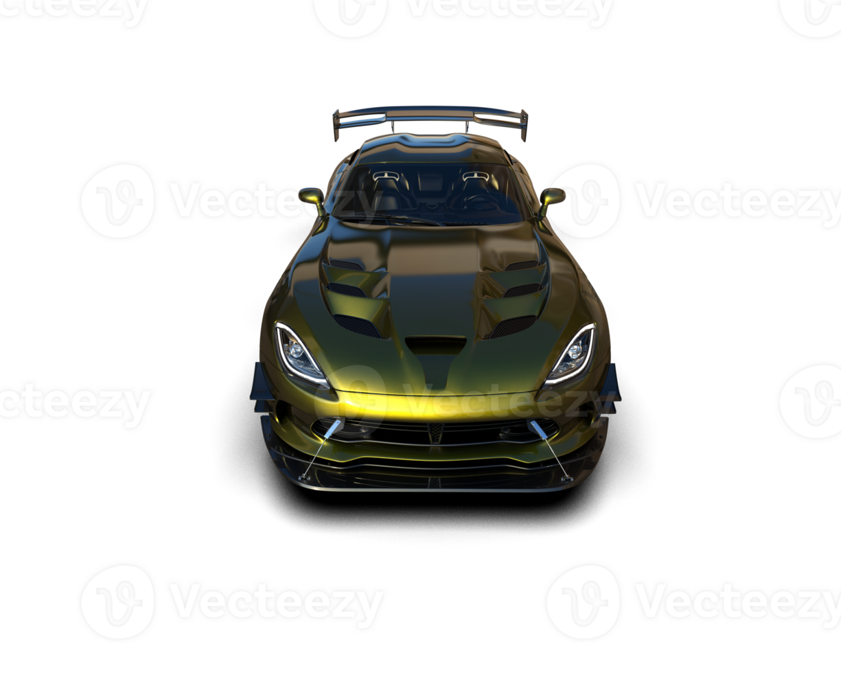 Muscle car isolated on background. 3d rendering - illustration png