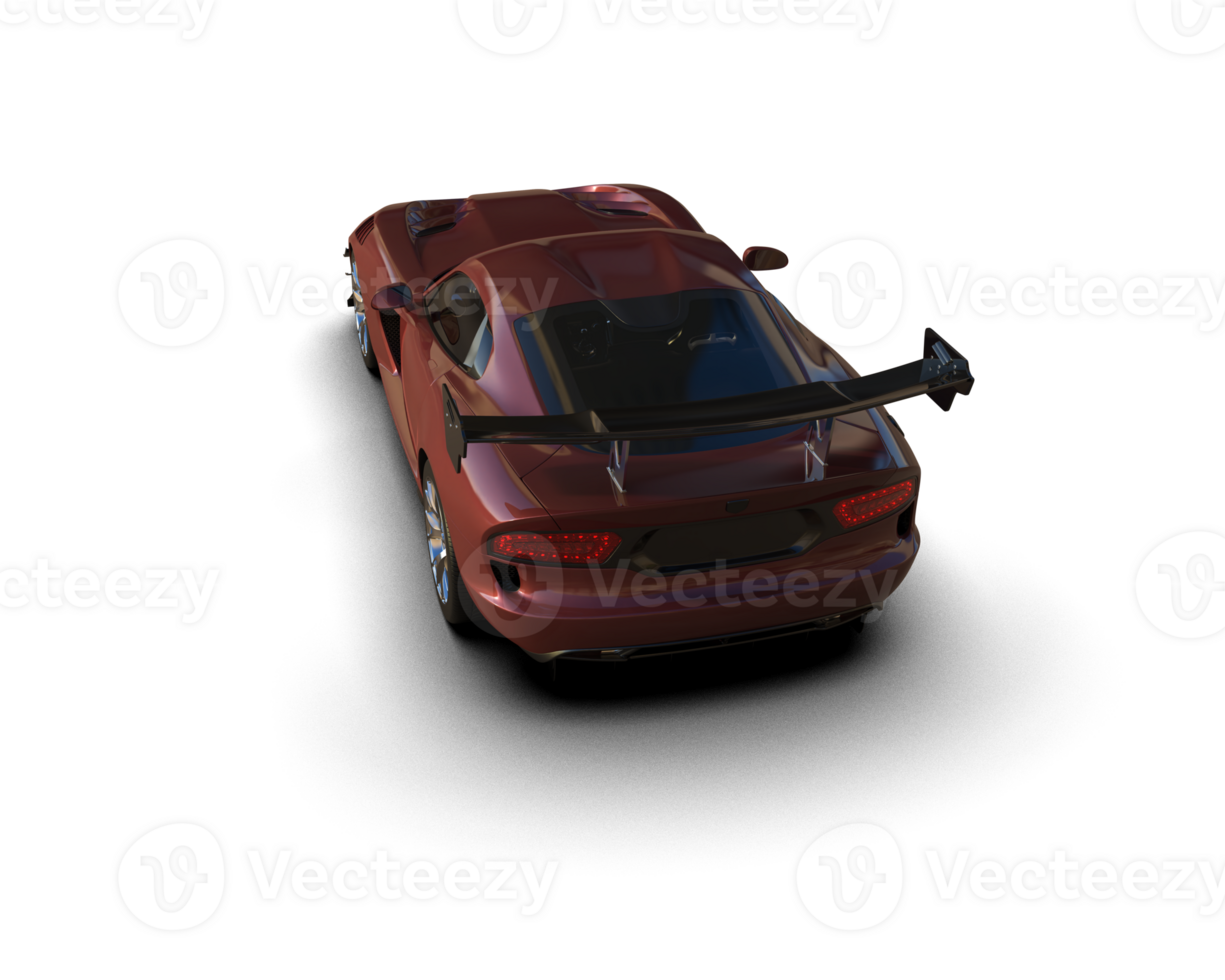 Muscle car isolated on background. 3d rendering - illustration png
