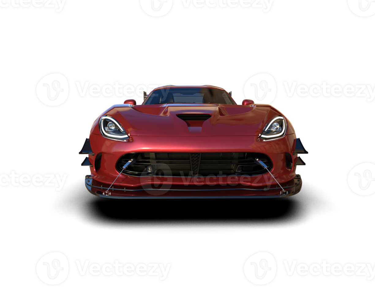 Muscle car isolated on background. 3d rendering - illustration png