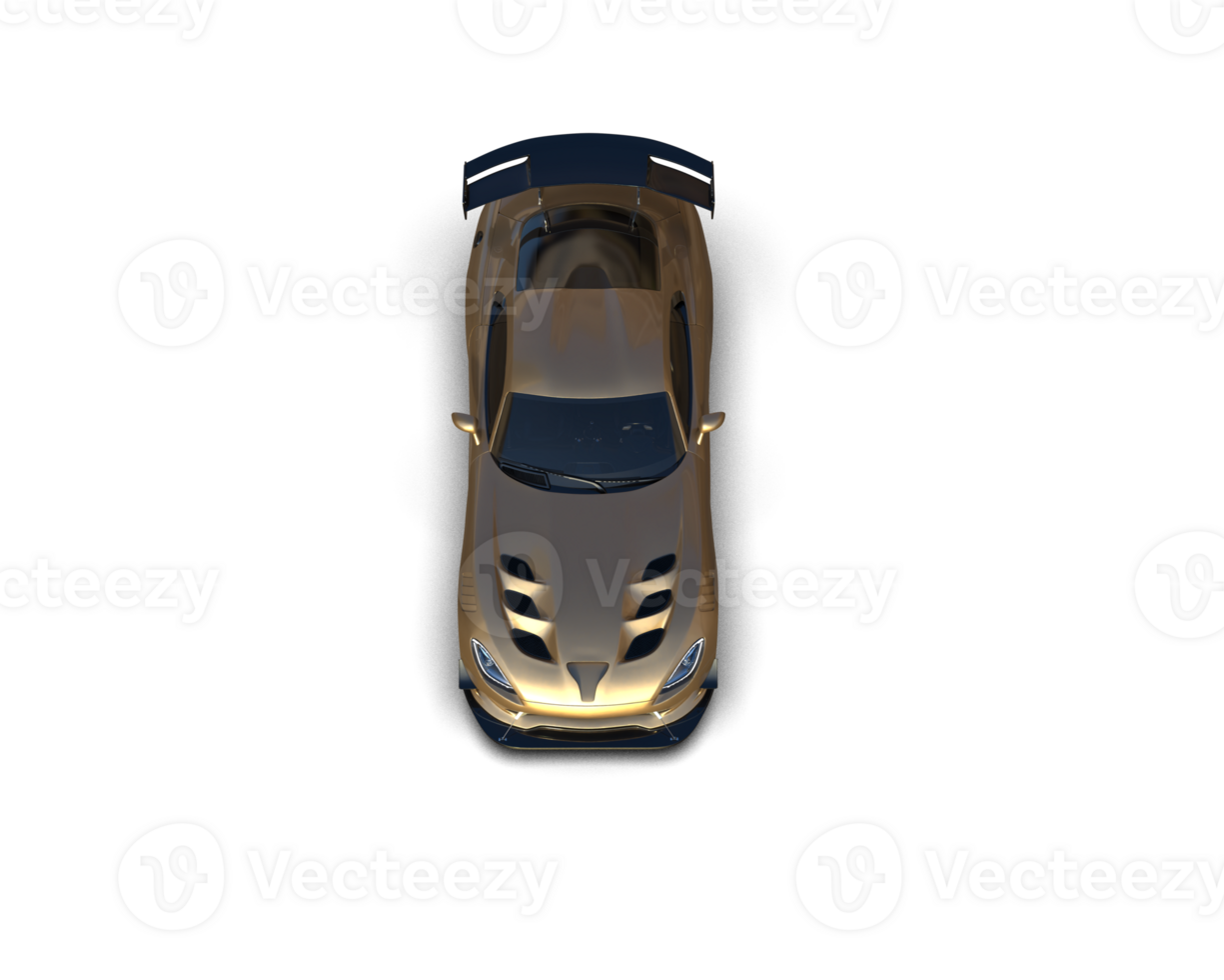 Muscle car isolated on background. 3d rendering - illustration png