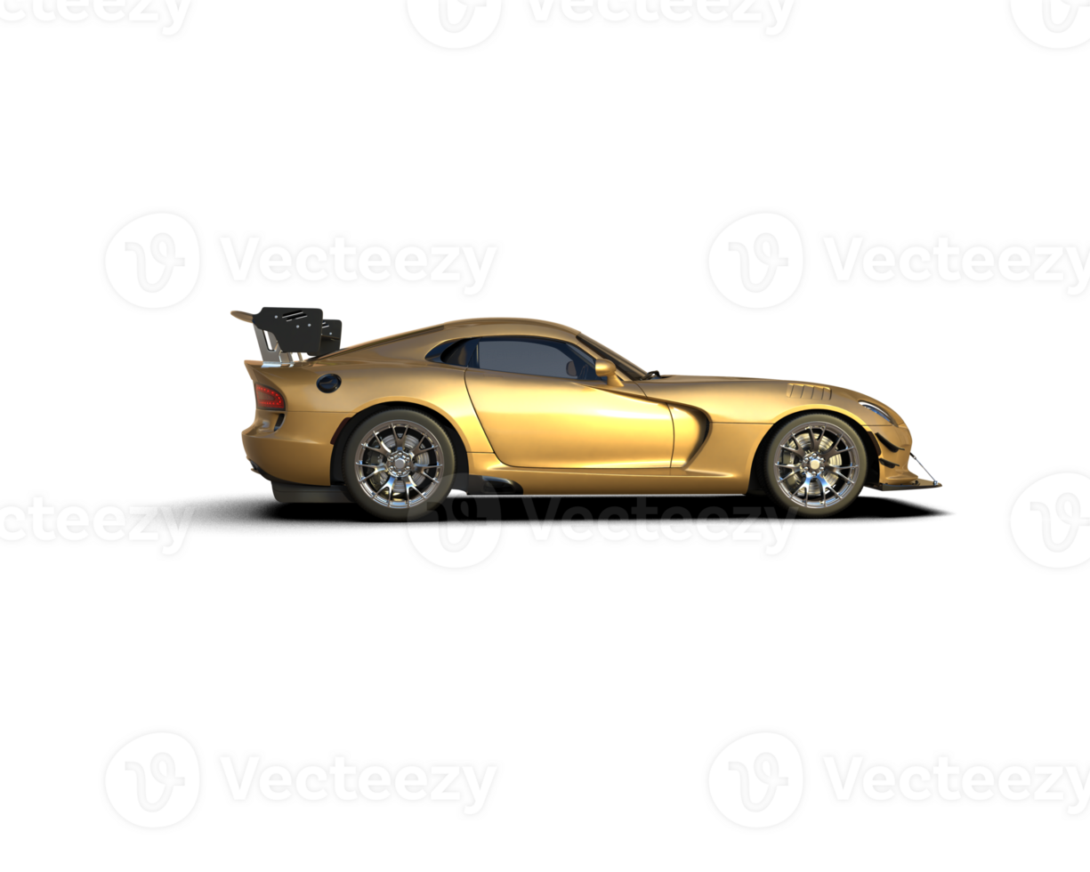 Muscle car isolated on background. 3d rendering - illustration png